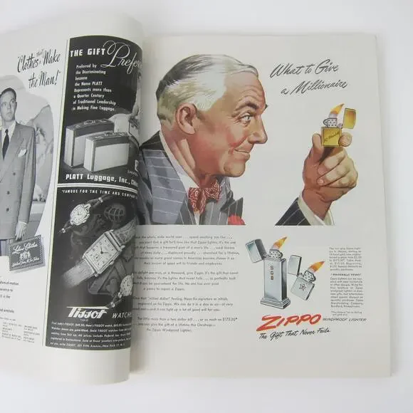 Vintage FORTUNE Magazine November 1948 Oldsmobile, Packard, Lincoln, Zippo Ads - Picture 11 of 16